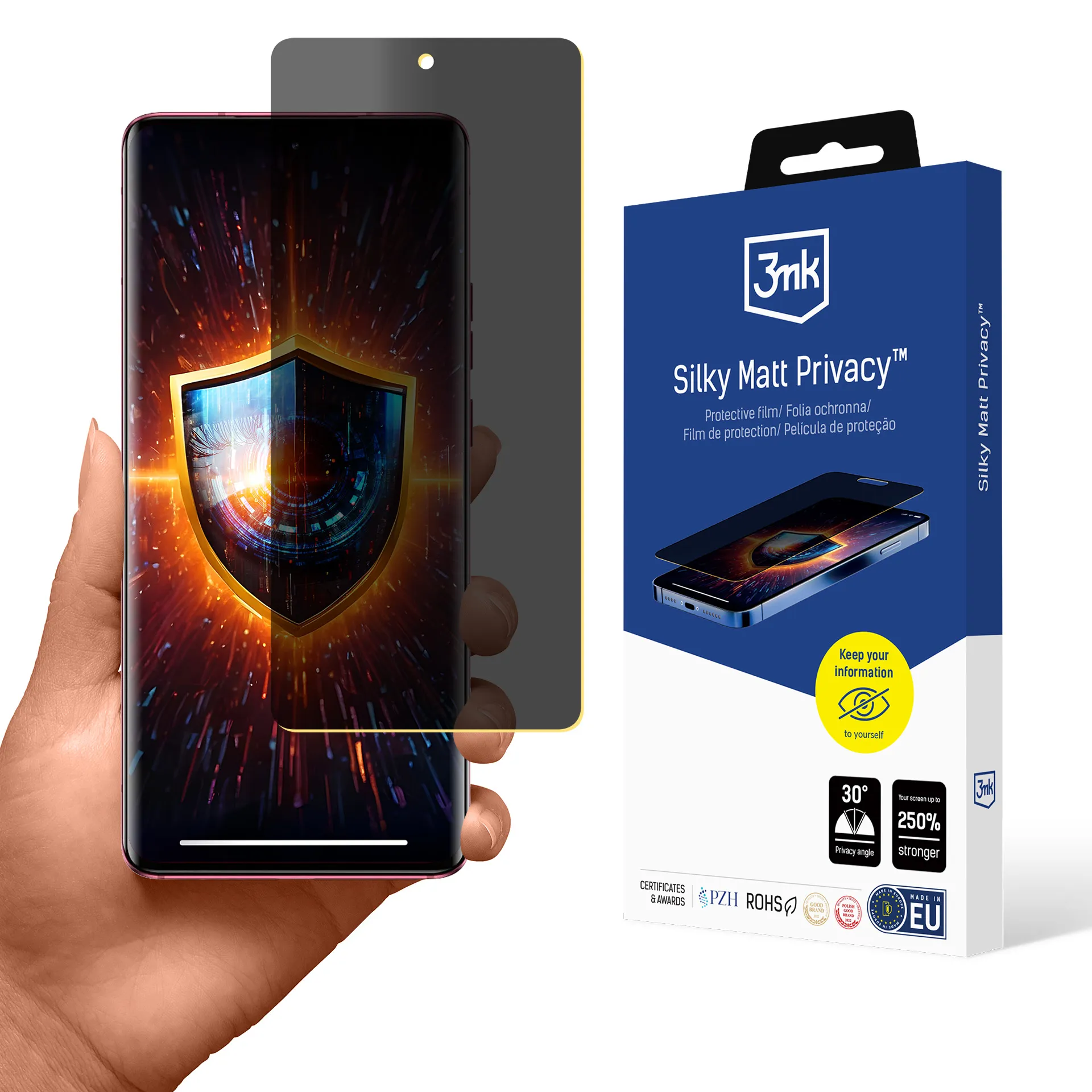 Film anti-espion pour Motorola Edge 40 - 3mk Silky Matt Privacy